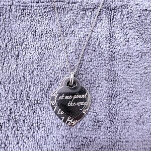 Tiffany & Co. Silver Double Heart Vintage Pendant Necklace